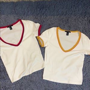 Forever 21 vneck croptop